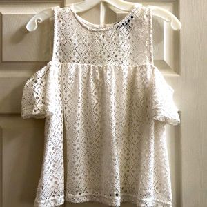 Lace Cold-Shoulder Top